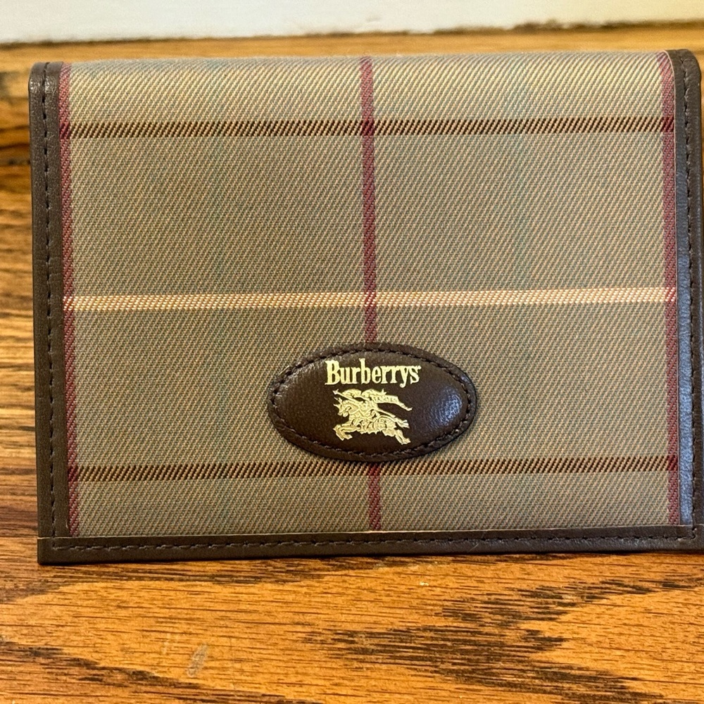 Burberry Brown Leather Card Holder